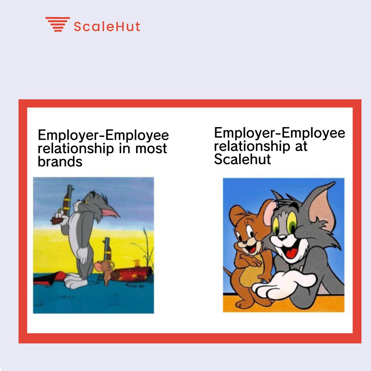 Illuxtra's tweet photo. At @Scalehut, we come together in a favorable working environment to get the best results for our clients.
A team that laughs together wins all the time.😁
No one remembers a boring brand.🤷‍♀️
#scalehut #memeoftheday #memedaily #marketing #techcompanies #teamspirit #productiveteam https://t.co/Rv8KU0UZku