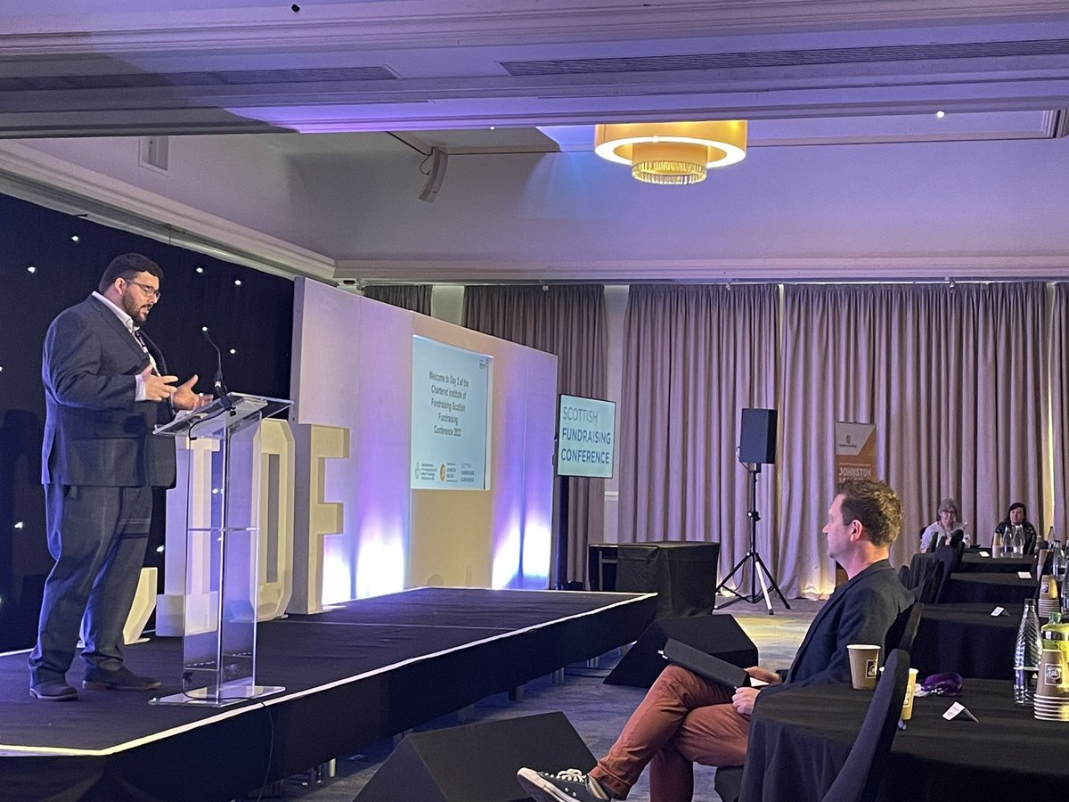 We are lucky to have 26 amazing partners making <a href="/CIOFScotland/">Chartered Institute of Fundraising Scotland</a> #ScotConf possible. 

Richard of <a href="/NFWNetwork/">National Free Wills Network</a> is now opening the second day of learning and networking.