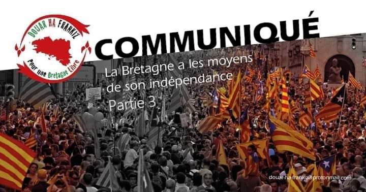Les indépendances façonnent l’histoire mondiale depuis plusieurs siècles et ces phénomènes sont loins d’être terminés. Demain, ce sera le tour de l’ #Ecosse, de la #Catalogne, du #PaysDeGalles, de la #Corse, de la #Bretagne bien sur, et de bien d’autres encore.
Douar ha Frankiz