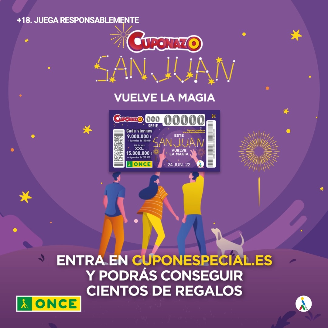 JuegosONCE on Twitter "Vuelve la magia con el Cuponazo SanJuan de la