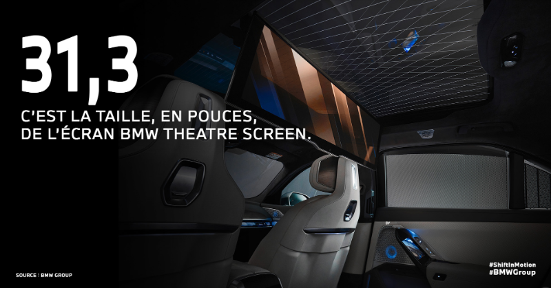 BMWGroupFrance's tweet photo. #Innovation ➡️ Émotion
↖️ ↙️
#PlaisirDeConduire
#TheatreScreen, #BMWiXFlow, #DigitalArtMode... Décryptage des innovations #tech made in #BMWGroup qui marqueront 2022 d'une pierre blanche. #Design
