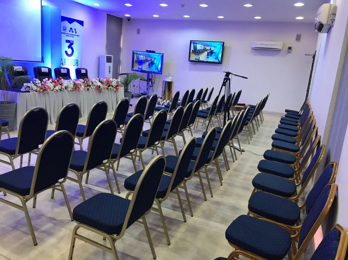 AMDRC1's tweet image. Stage setting for the 3rd Arthur Mbanefo lecture series titled Global Digital Transformation and The Nigerian Paradox #unilag @unilagpressclub @unilagfm_1031 @unilagalumni @UnilagNigeria @AMSUL_UNILAG @Unilag_Campus