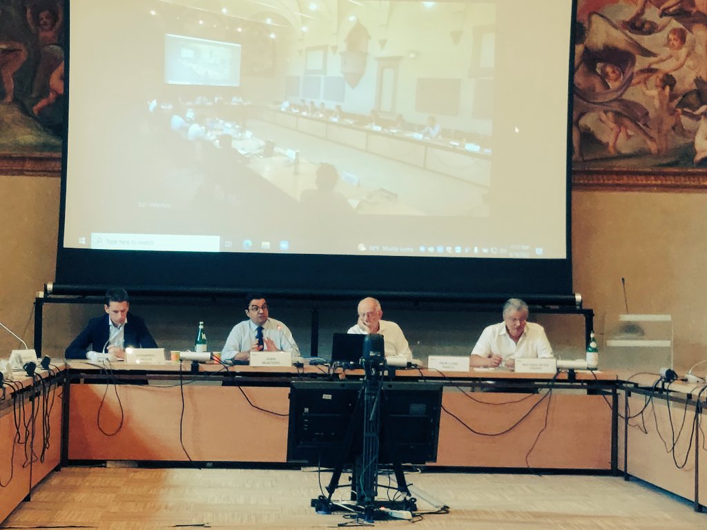 FSR_Transport's tweet photo. @FSR_Energy @FSR_Transport @FSRComsMedia directors at the 11th #FSRAnnualConference summarise where we stand with #datagovernance and network industries. There were 2 intense days with 14 papers being discussed. Plenty of food for thought...
https://t.co/YLMLa3x8ef https://t.co/tk5gmqYGdP