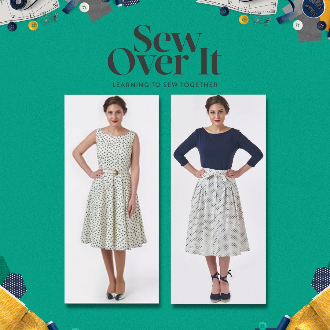 SewingStreetTV's tweet photo. Make a new outfit with Rebecca Harrison's tips for making the Sew Over It Emmeline Skirt and Ella Blouse or if you prefer dressmaking she is sharing tips for the Betty and Marguerite Dresses. 👗

📺 Join us Saturday 11th June from 8am: https://t.co/fLezVXlF11 https://t.co/XPo3fbImzY