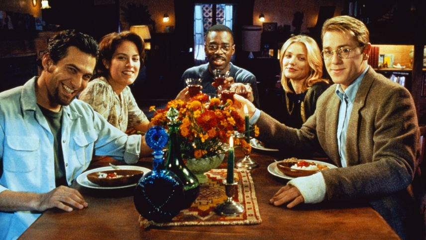 The Last Supper (1995, Stacy Title)
Five liberal friends (Ron Eldard/Cameron Diaz/Courtney B Vance/Jonathan Penner/Annabeth Gish) accidently kill a racist (Bill Paxton). Figuring they did the world a favour, they get a taste for such 'accidents'. Dark domestic political satire. https://t.co/6i3XclK9bx