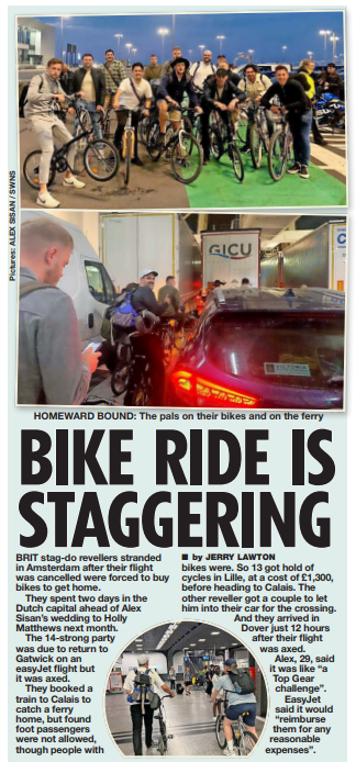 jonathanecoles's tweet image. Went on a friend's stag do at the weekend. The journey home was a bit unusual - so decided to write it up...

All-round coverage for @SWNS