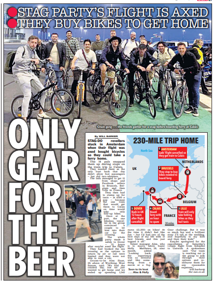 jonathanecoles's tweet image. Went on a friend's stag do at the weekend. The journey home was a bit unusual - so decided to write it up...

All-round coverage for @SWNS