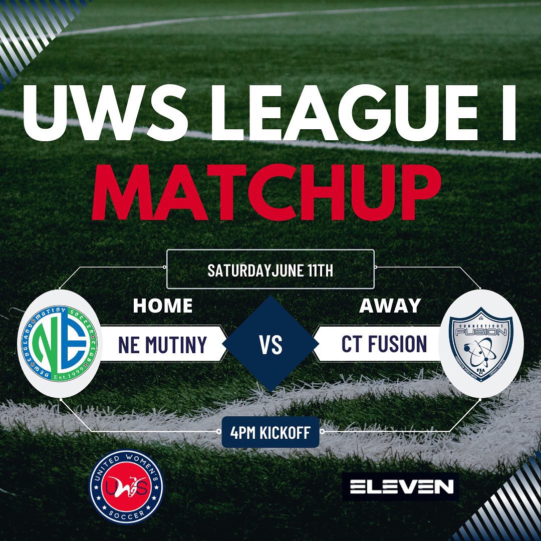 thectfusion's tweet image. Fusion are on the road this weekend! Make sure you buy an extra TV so you can watch the games side by side on @elevensportshq 

4pm CT Fusion vs. New England Mutiny at Lusitano Stadium

4pm CT Fusion II vs. Albany Rush II at Christian Brothers Academy

#thectfusion #uwssoccer