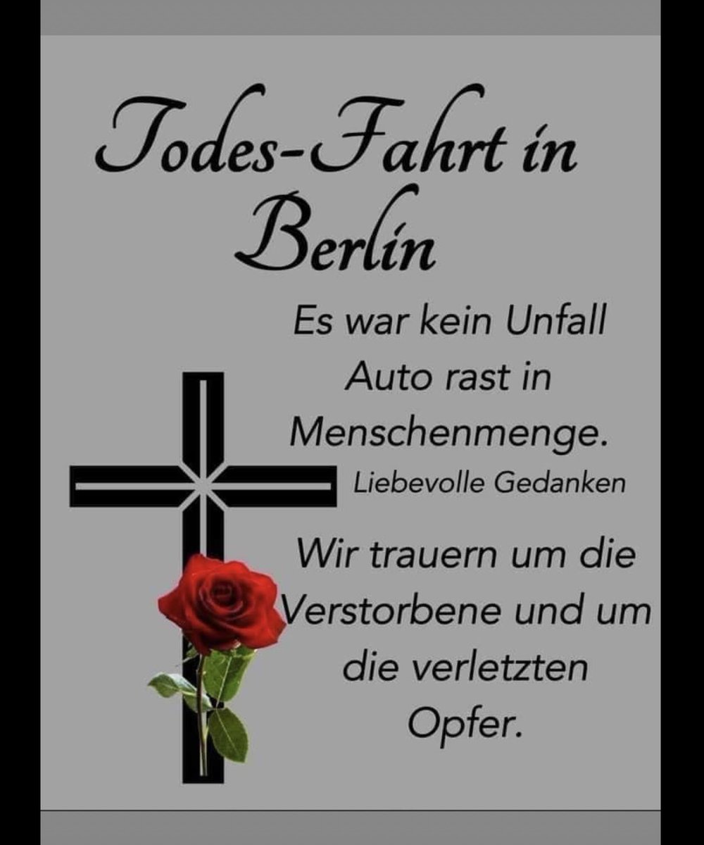 StellaHoedt's tweet photo. #Trauer #Berlin #TodesFahrt #dumeineStadt 🥀🥀🥀🥀🥀#dkmedier https://t.co/dcfgG42QMv