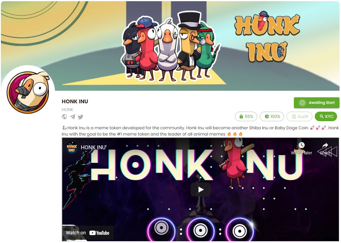 HonkInuAnn's tweet photo. HONK INU KYC DONE 🔥🔥🔥

Check details here 👉 https://t.co/rSsSOV88nl

PreSale on ApeSale 👉 https://t.co/8yusZTHlWu

🗓 Open time: 2PM UTC June 14, 2022.

🌐 Website: https://t.co/9AmyZWELfH
⌨️ Telegram: https://t.co/PgAnbA1sYt
🐦 Twitter: https://t.co/DPBLGDZVLh https://t.co/xfbJqsUm1D