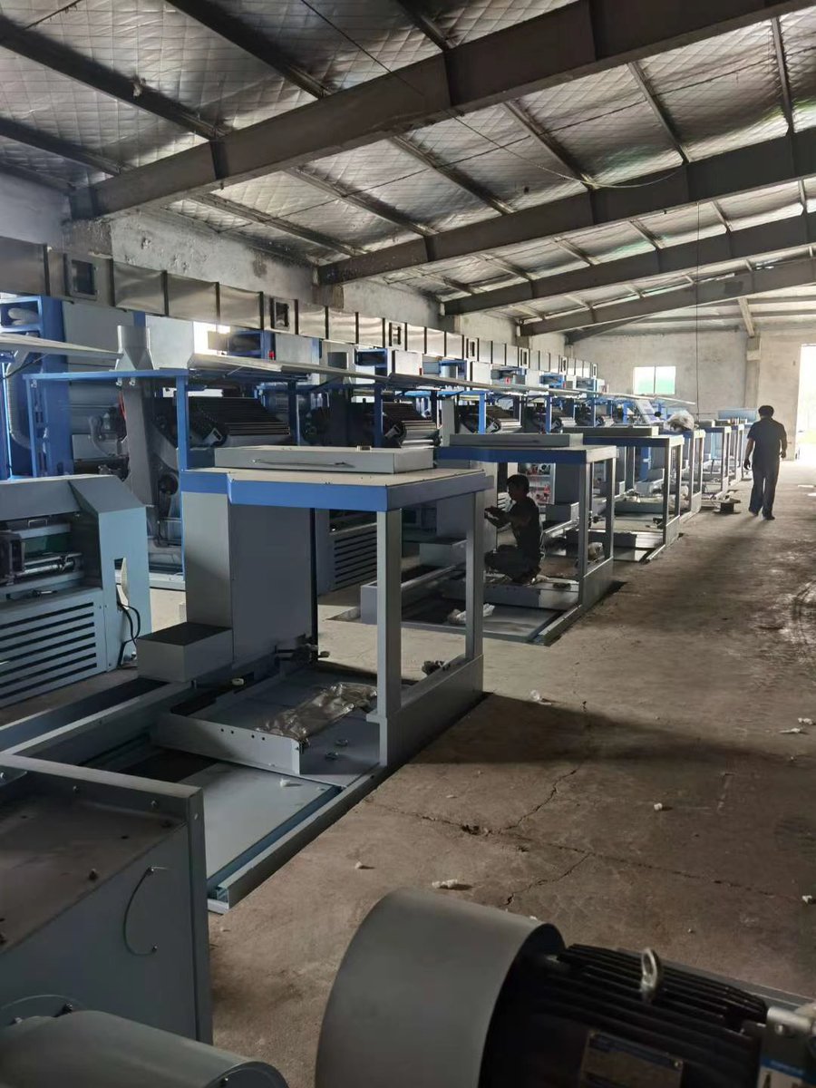 Stinyang's tweet image. High capacity carding machine for cotton and polyester spinning 100-120kg/hour