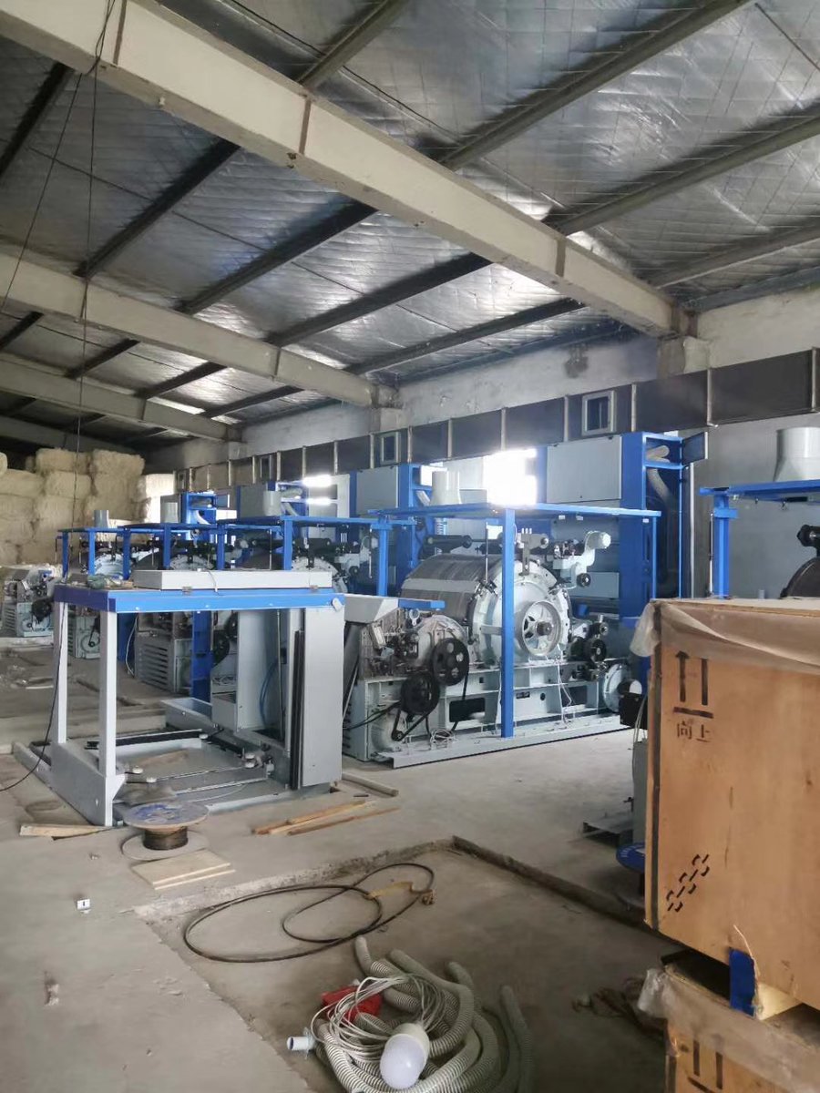 Stinyang's tweet image. High capacity carding machine for cotton and polyester spinning 100-120kg/hour