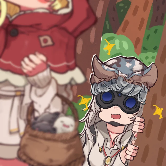 #つのまきあーと #ししらーと 
ししわた赤ずきん… 