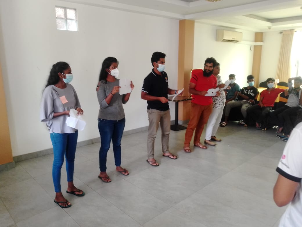 Values4A's tweet photo. Photos taken during our third roll-out of the Values Curriculum with the #StrongerTogetherSL #Gampaha team!😍Thank you to @sarvodayalanka and our mentors @Ramzideen and @ThevuniKotigala for their continuous support. #Values4All #NewNormal #COVID19 #COVID19LK #SriLanka #lka https://t.co/avl517674r