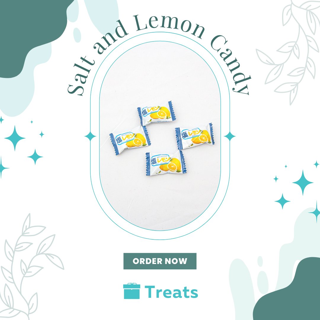 trytreats's tweet image. Be refreshed by this sweet taste of lemon, slightly salted, sour candy. An explosion of interesting flavors in your mouth!

#snackbox #snackboxes #snacksubscription #freeshippingusa #saltandlemon #lemoncandy #sweetcandy #fruitycandy #sourcandy #candyland #sweetooth