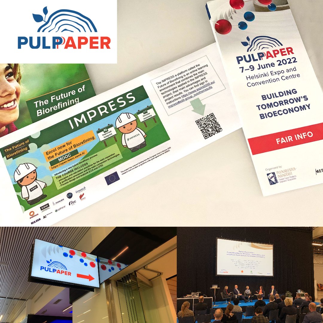It was a pleasure to attend the PulPaper 2022 fair, the leading international event for the bioeconomy. A great occasion to meet people after the long Corona break! Lots of fruitful discussions and presentations!

#pulpaper2022 #impress_h2020 #xamk #eplatform #futureofbiorefining