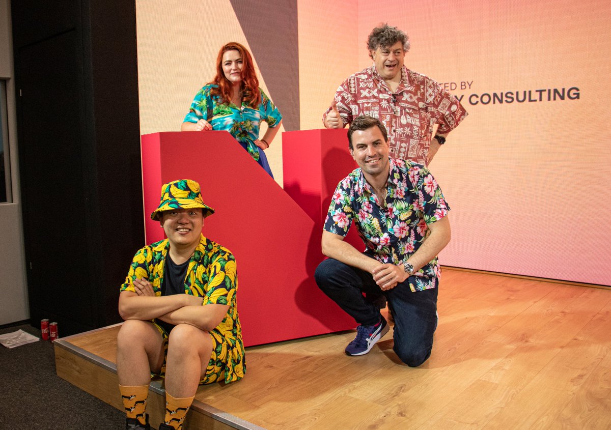 Nudgestock's tweet photo. #throwback to Nudgestock 2021's uniform
@s_tatam @rorysutherland @austint
#Nudgestock2022 https://t.co/gC5VmsTo7I