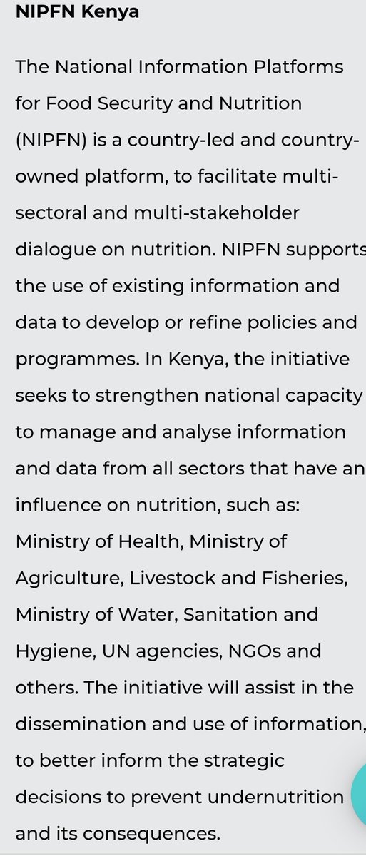 nipfnkenya's tweet photo. #DYK that @nipfnkenya is a multi-sectoral &amp; multi-stakeholder platform for Food Security &amp; Nutrition? Find out more https://t.co/X1EjUeeNAJ
#WEBPORTAL 
#NIPFNLAUNCH https://t.co/I4NTKmLVjN