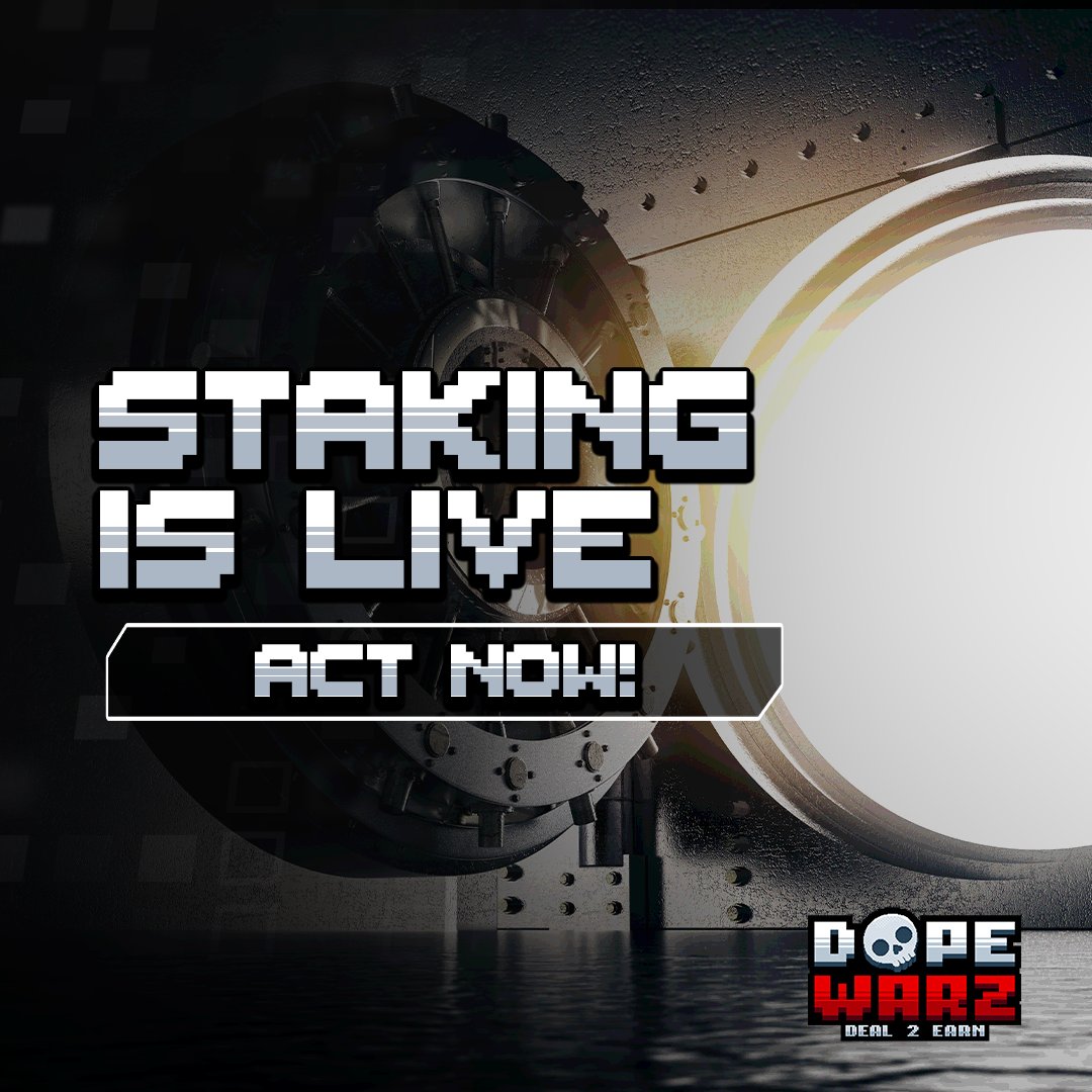 DopeWarzCrypto's tweet photo. #DopeUpdateZ 🔥
Staking V2 $DRUG Token is now live!
ACT NOW 🔥
P.S. the more you stake, the bigger your reward gets 💨
Learn more here : https://t.co/d0mmxXLenl
https://t.co/5go2WIUy5z