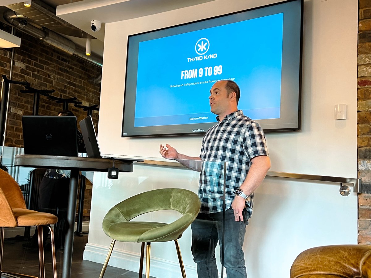 ThirdKindGames's tweet photo. A great evening at @1millstreet yesterday for the @uk_ie hub crawl!
It was great to hear from @BarclaysGames, @freshseedhr and Rockfind, as well as Graham from TKG who shared insight on growing an independent studio from the ground up.🌱
#independentstudio #gamedev #gamedevlife https://t.co/t6fAWb3Eol