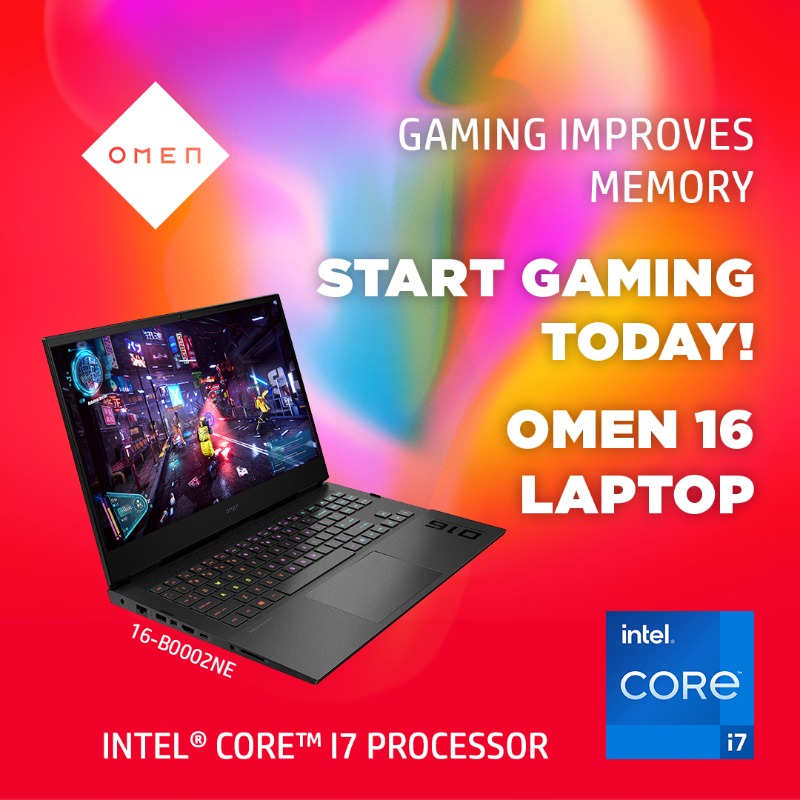 OMENbyHP's tweet photo. Elevate to a higher state of being through gaming. Start gaming today with HP OMEN 16 powered by Intel® Core™ i7 processor.