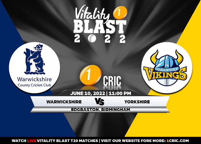 1CRICDailyNews's tweet photo. 🔮 Match 6️⃣5️⃣ WARWICKSHIRE 🆚 YORKSHIRE
👉 WAR have done well in the tournament so far. With five wins from seven games, YOR, on the other hand, have had a mediocre run in the competition so far, With three wins. 🤞
#1CRIC #WARvYOR #match65 https://t.co/XVJTvoD0GM