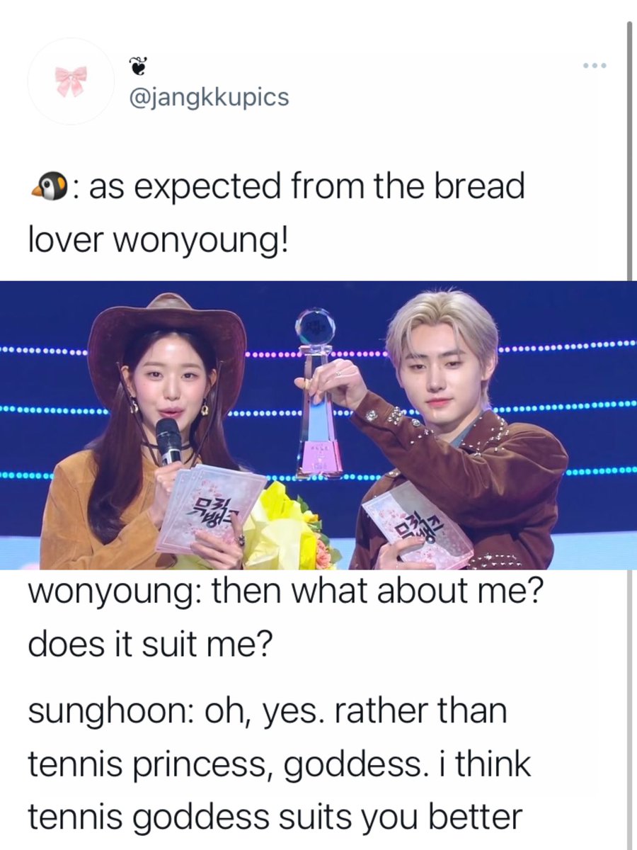 jangkkupics's tweet photo. sunghoon is really wonyoung’s #1 supporter 🤍
#SUNGHOON #성훈
#JANGWONYOUNG #장원영 https://t.co/SZLKgo3drm