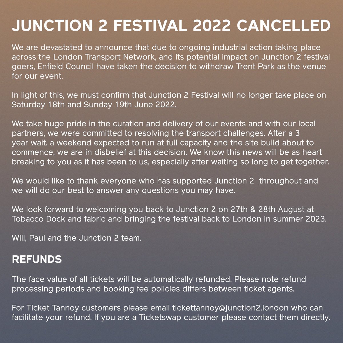 Junction 2 tweet media
