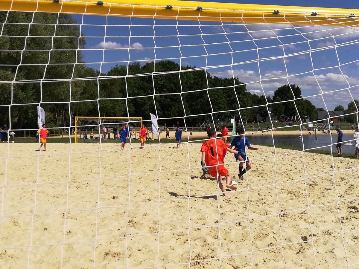 FJiquel's tweet photo. 1er Inter-districts Beach Soccer qui a eu lieu le mercredi 1er juin entre les sélections U15 de l'Orne et du Calvados sur le nouveau et 1er terrain ornais-normand de La  Ferté-Macé.Belle expérience pour nos joueurs. Super terrain. Merci à la ville  et  à @JBagnoles. @LFNofficiel https://t.co/Vds6bNHwaP