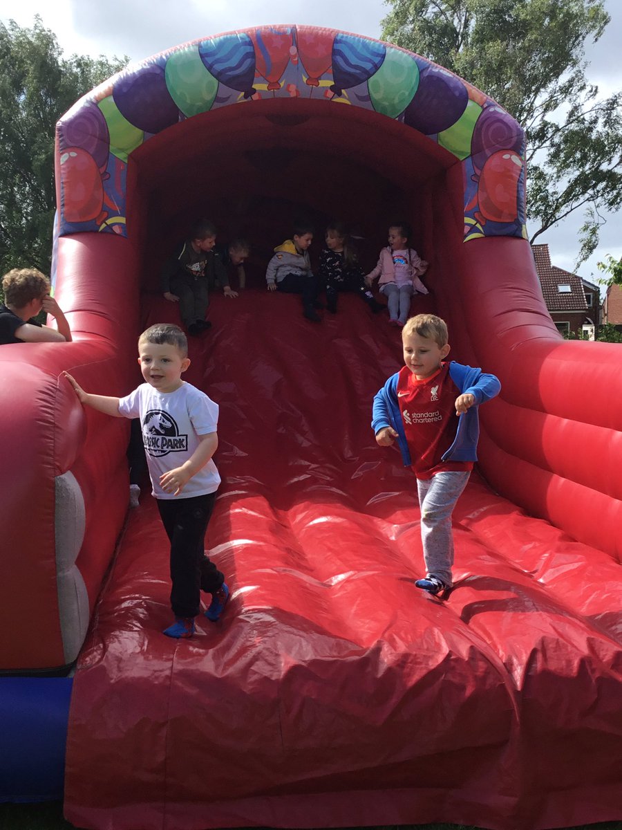 We all had a great time on the inflatables today #RBL #EYFS