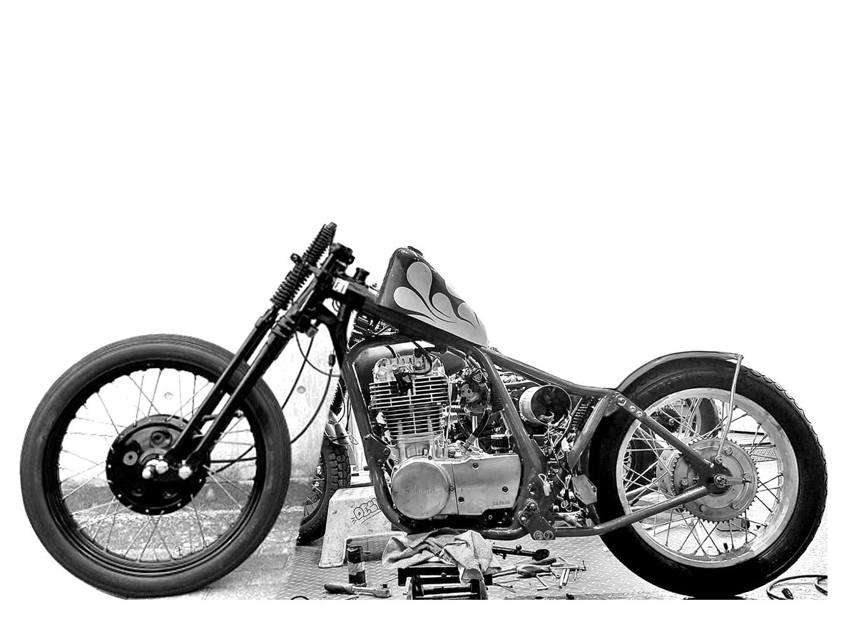 SR400 longer SR400「3型SRのフロントフォークをOH！その2 YAMAHA 