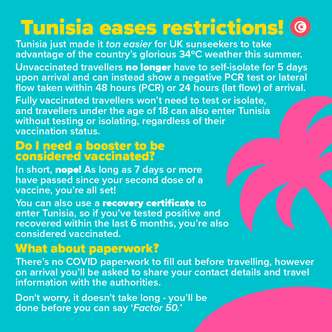 mattlloydhome's tweet photo. @OntheBeachUK BREAKING: OnTheBeach just made it easier for unvaccinated Brits to get over and enjoy their glorious sunshine! โ๏ธ๐น๐ณ.
Oh no wait. They didn't. They did shit tweets instead.
#Tunisia #travelrestrictions #travelupdate https://t.co/X4mK5wNgto
#Shittweets