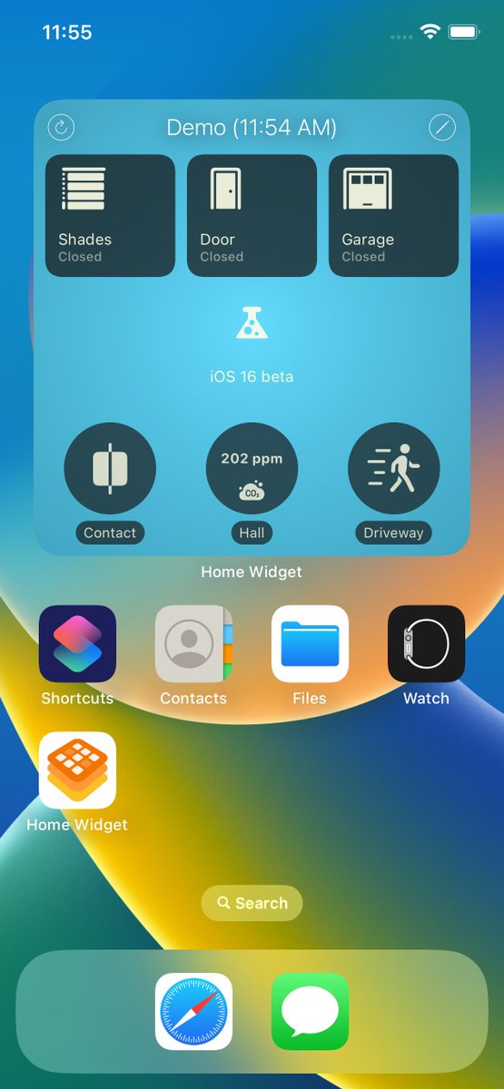 HomeWidget's tweet photo. Successfully integrated new SFSymbol 4.0 icons bringing the new iOS16 Home app icons to my @HomeWidget app. 

And cherry on the cake, icons are now dynamic (open/closed).

Now working to bring new Lock Screen Widgets to @HomeWidget 

#WWDC22 #iOS16 #HomeWidget #HomeKit #widgets https://t.co/2wB8xperCk