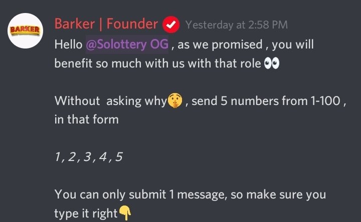 S0L0TTERY's tweet photo. We started the First P2E lottery games with our OG members on discord🎰

Join our discord now and reserve your OG spot!

#NFT #NFTs #NFTCommunity #NFTGame #SolanaNFTs #Solana https://t.co/7U598NEnyM
