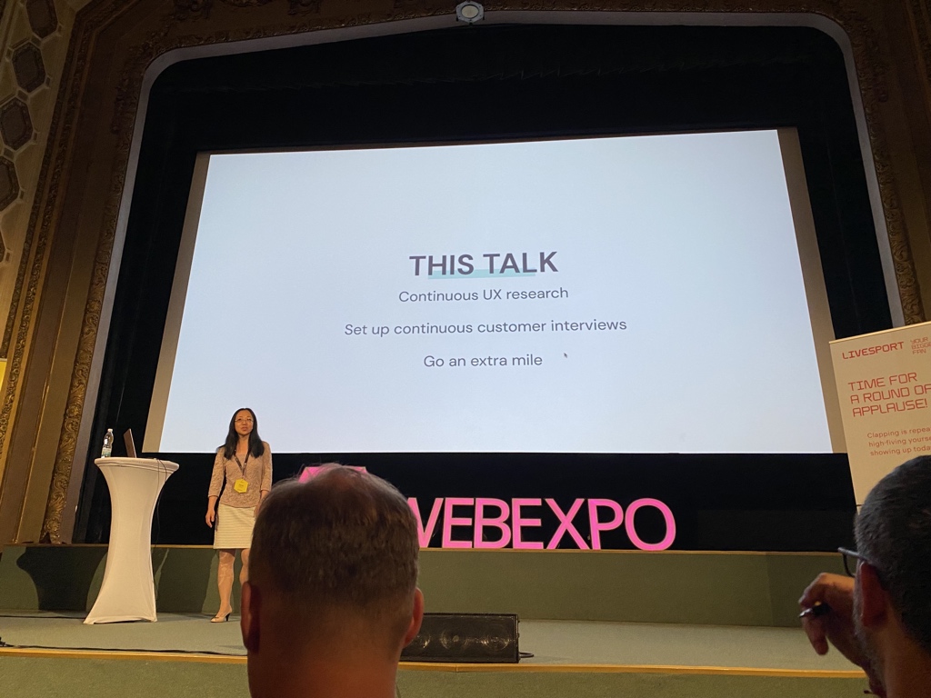 Looking forward to hearing Yujia Cao talk about Continuous Research #WebExpo