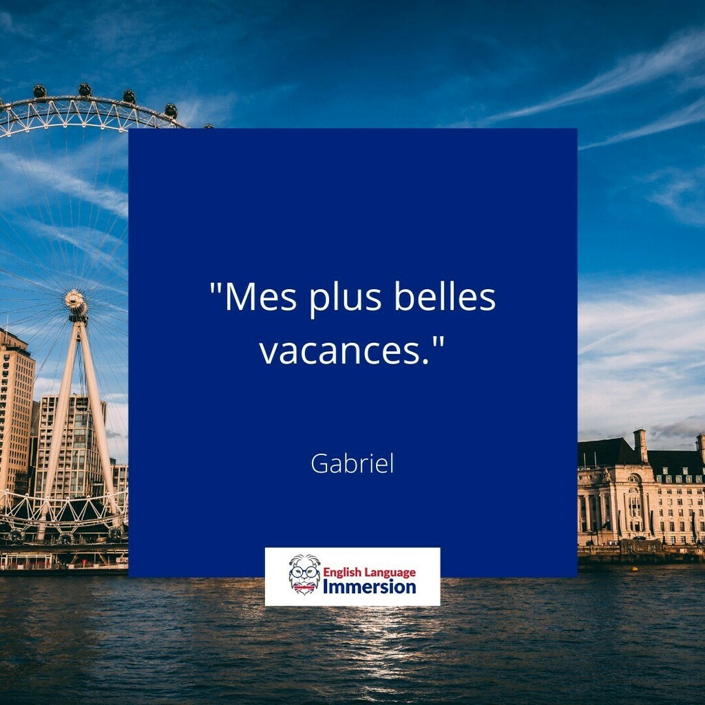 🎙La saison d'été est lancée ! Après deux ans de période Covid, les séjours linguistiques enfants et adolescents reprennent et c'est toujours un plaisir de vous aider dans ces projets. Nous leur souhaitons, comme pour Gabriel, de vivre leurs plus belles vacances !

D'ailleurs…