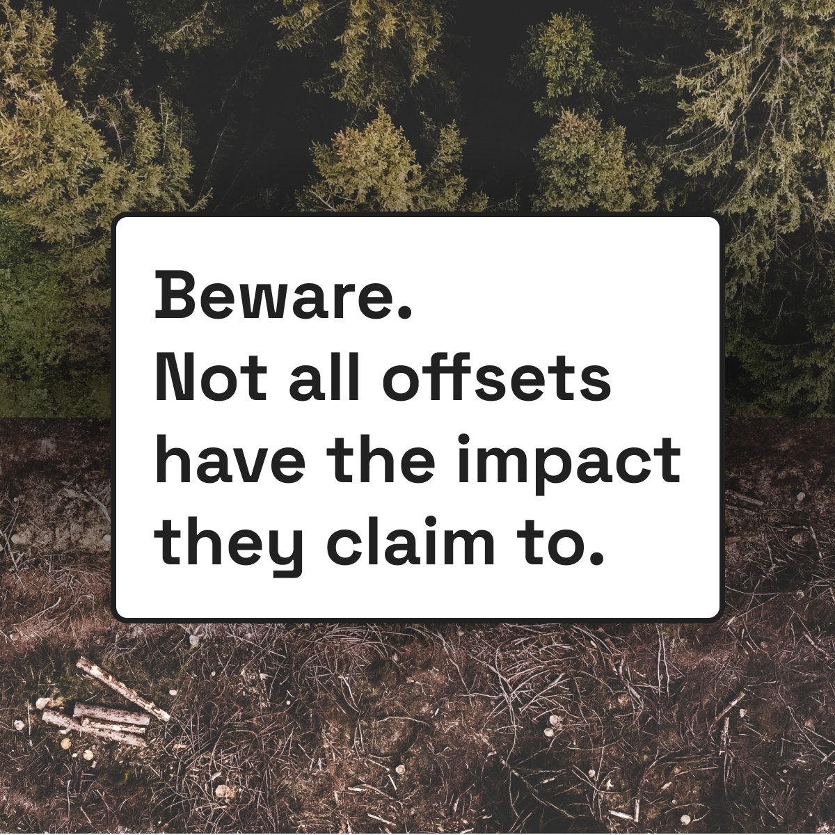 To guarantee impact in offsetting, you need to prioritise quality. 

High-quality carbon offset projects are:
⚓ Permanent
➕ Additional
🧮 Correctly estimated
1️⃣ Single counted
💰Typically more expensive

More details 👉  tinyurl.com/2p8kpz83