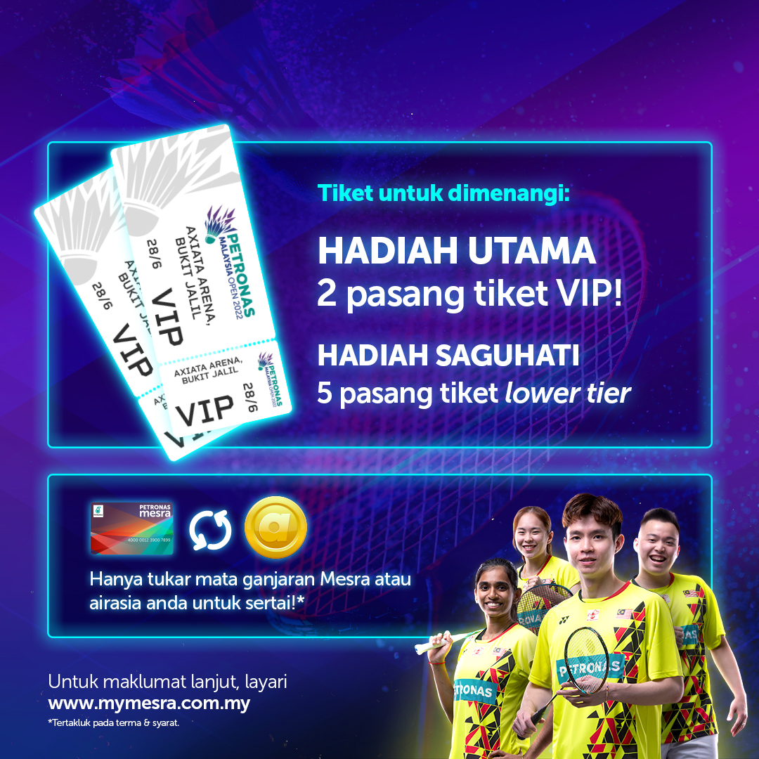 Petronasbrands's tweet photo. Benda lain boleh gaduh, bab badminton terus jadi sehati sejiwa! πΈ Adik-beradik korang ada macam ni? π€β
Kalau betul badminton π§π’π―, admin nak bagi tiket π§π³π¦π¦! Nak tahu lebih lanjut, tengok sini β‘οΈ https://t.co/spRY8O0eEzβ
#PETRONAS #ConvertAndWin #MesraRewards #airasia https://t.co/Wlac34V9rt