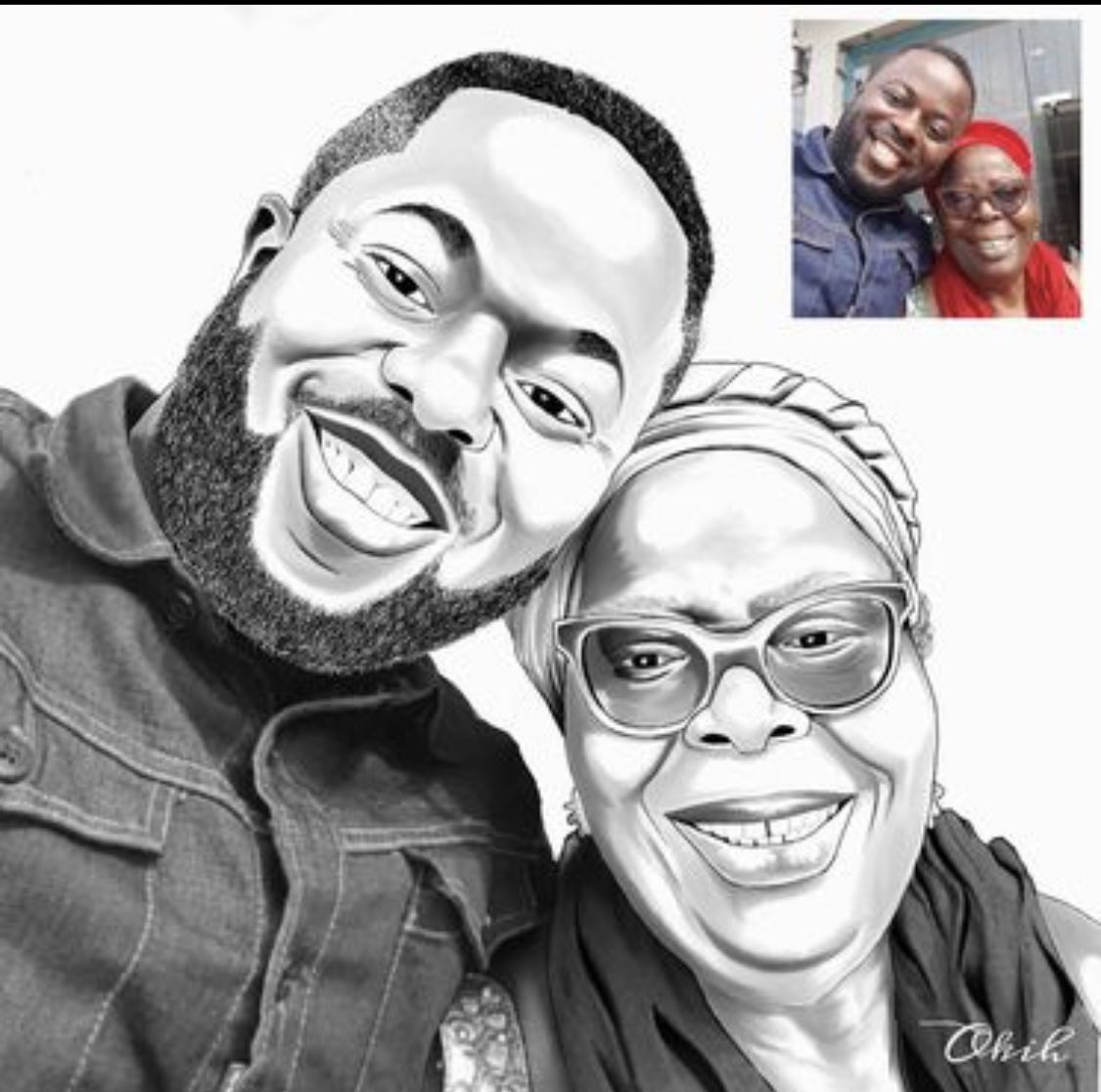 olori_lilian's tweet photo. @OgbeniDipo My husband is a digital artist ...he can draw and frame a picture for you. Fathers day is around the corner , this would be a great gift 😊

Price depends on frame size. 
Location - Lagos  and Port Harcourt 
Please patronize him 🙏🏽🙏🏽🙏🏽🙏🏽 https://t.co/NRJbMBYDvA