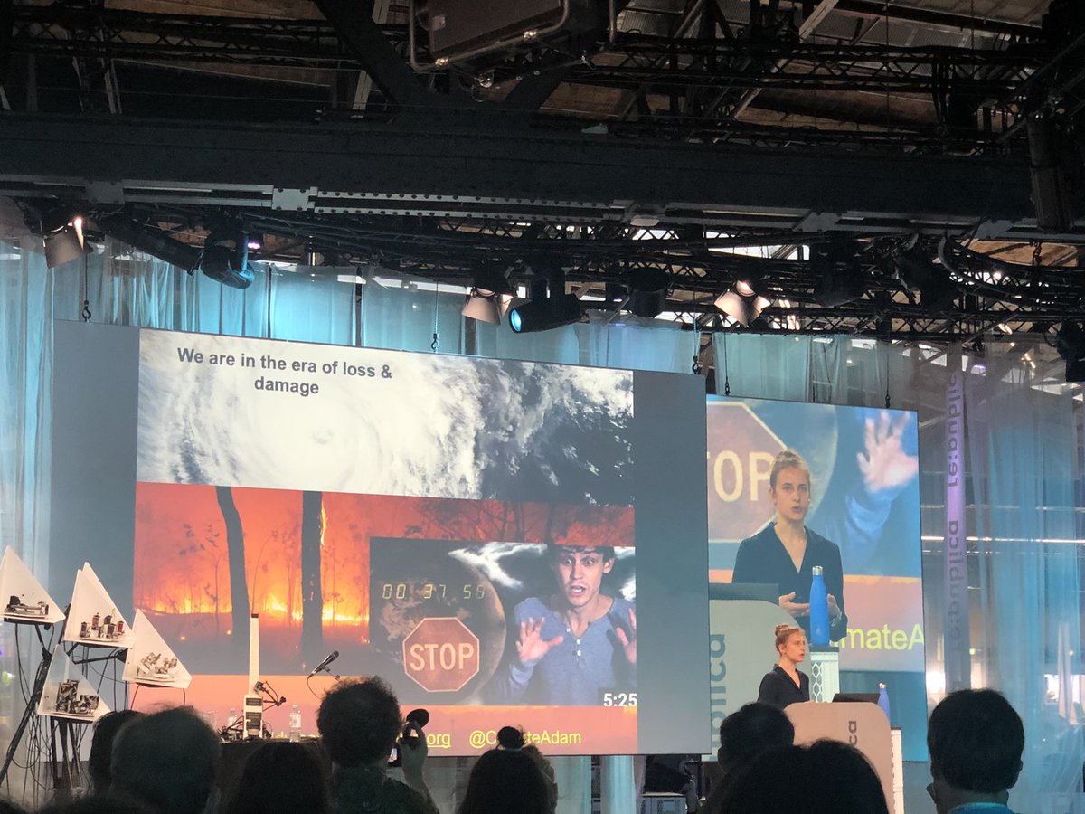 rike_tweet's tweet photo. Friederike Otto beginnt ihren Vortrag mit einem Hinweis auf @ClimateAdam. #rep22 https://t.co/ikqWlrov7I