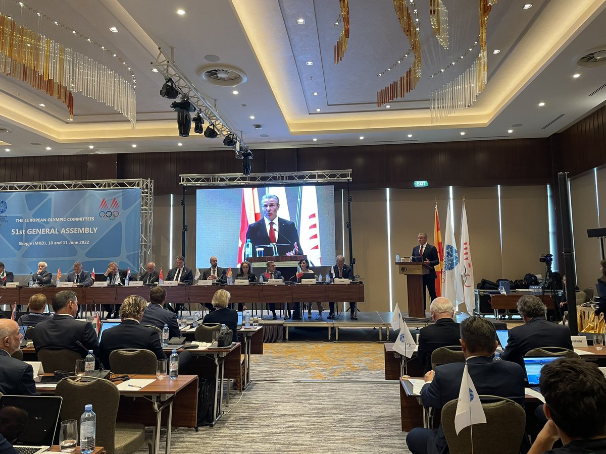 The EOC: home of the European Games & EYOF (@the_eoc) on Twitter photo IOC Member and NOC of Ukraine 🇺🇦 President <a href="/sergey_bubka/">Sergey Bubka</a> shares a strong message of solidarity in his address to the EOC General Assembly.
“Thank you to Europe’s NOCs for the very strong support they have shown to our athletes and the Ukrainian Olympic Community.” IOC Member and NOC of Ukraine 🇺🇦 President <a href="/sergey_bubka/">Sergey Bubka</a> shares a strong message of solidarity in his address to the EOC General Assembly.
“Thank you to Europe’s NOCs for the very strong support they have shown to our athletes and the Ukrainian Olympic Community.”