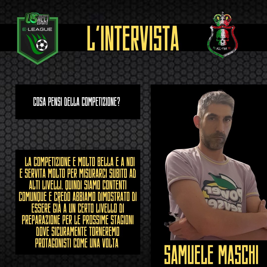 us_acli's tweet photo. Rubrica INTERVISTA AL CAPITANO 

Il capitano degli ALL STAR 30 - SAMUELE MASCHI ha risposto alle nostre domande 

@FCAllStar_30 @pctransfermarkt @NewsProclub @RTAllProClub @HouseOfProClub @rumors_pro @Tutto_ProClub 

#esports #usacli #esport #usaclieleague https://t.co/G0oiFxaCZ9