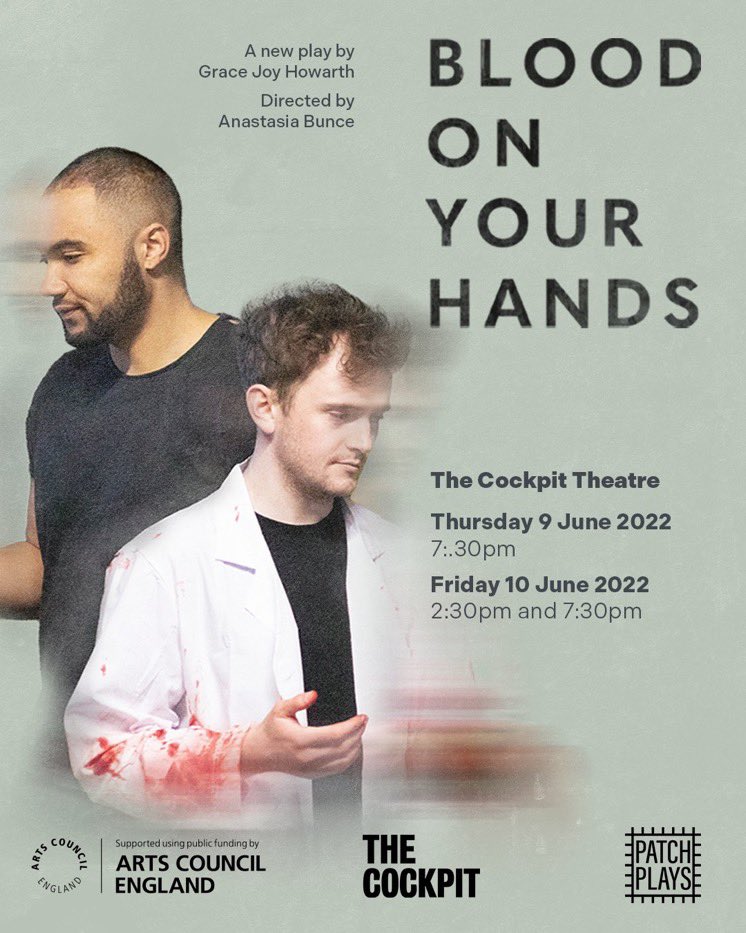 hoopsnhookups's tweet photo. Looking for Bold New Theatre? Our friends @patchplays2020 are putting on Blood On Your Hands. A new play about life in a slaughterhouse and the impacts on #malementalhealth. 
Performing at The Cockpit Theatre in #London on the 9th and 10th June, book tickets via @BloodOnYourHan7! https://t.co/CccfC7YB2s