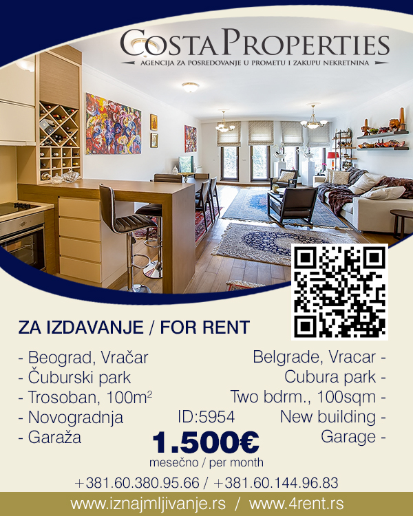 iznajmljivanje.rs/stan-oglas.php…

#izdavanje #iznajmljivanje #stanovi #Beograd #nekretnine #rentingapatments #Belgrade #rent #apartments #Srbija #Serbia #realestate