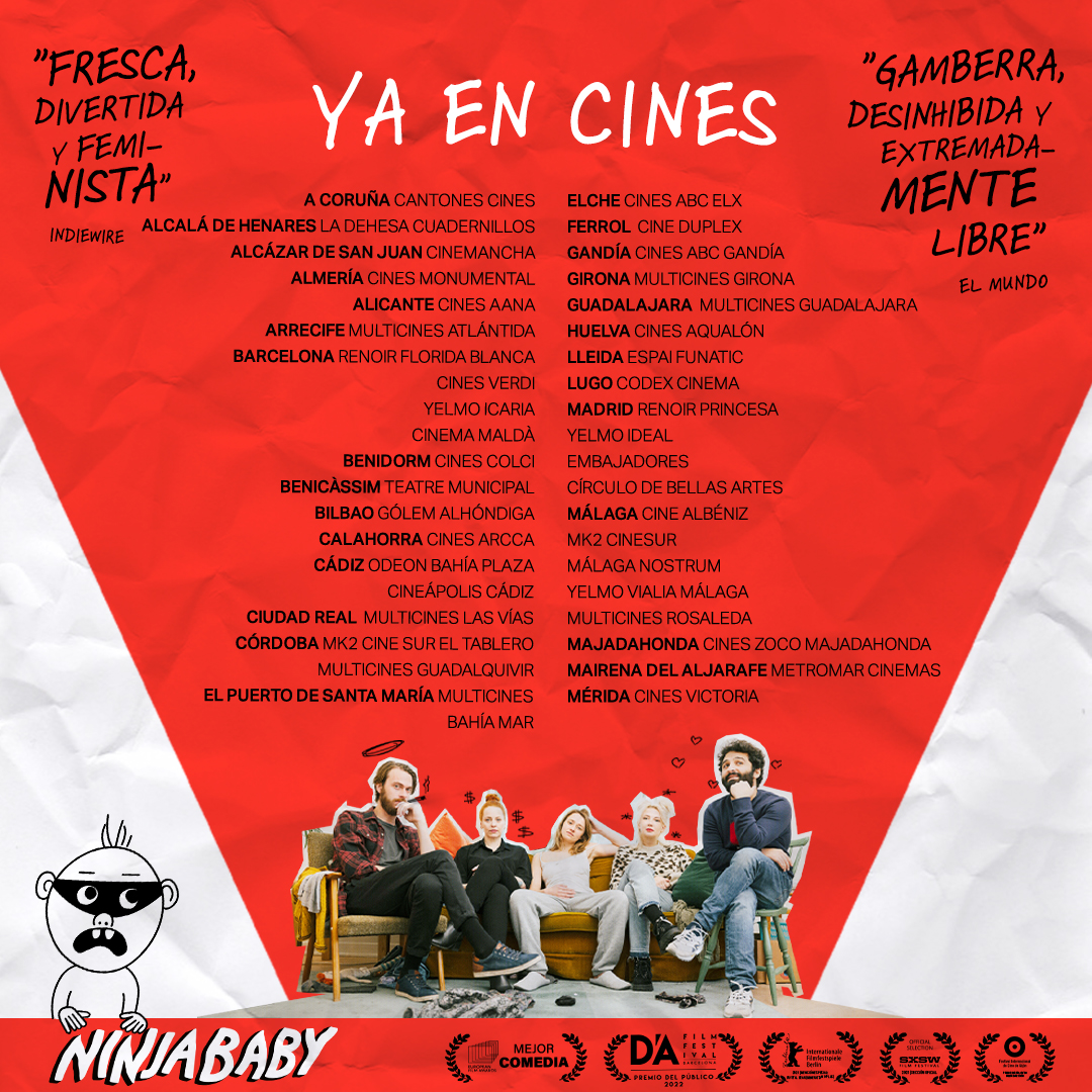 COMIC_bcn's tweet photo. ¡#Ninjababy está de parto!
🍿 La película, basada en un cómic y cuya premiere pudimos disfrutar en el #40comicBCN, se estrena hoy en nuestros cines
🎟️ Encuentra tu cine más cercano: https://t.co/KaQpDPfdL0