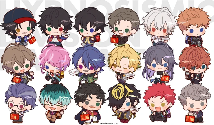 【お仕事情報】
「ヒプマイ×menuコラボレーション」のグッズのミニキャラを描かせて頂きました。お見かけの際はどうぞよろしくお願いいたします🎤♪ https://t.co/hdyWAkFuEL 