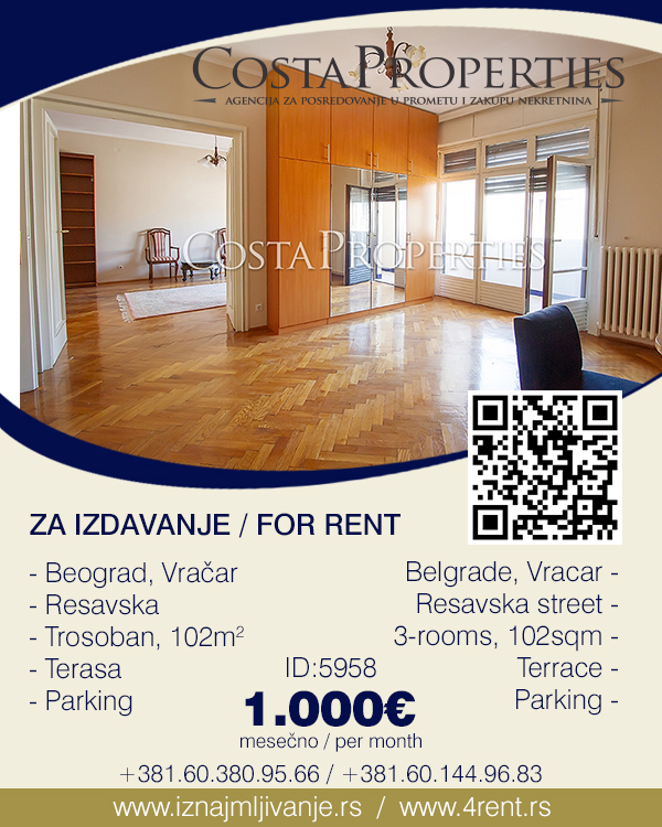 iznajmljivanje.rs/stan-oglas.php…

#izdavanje #iznajmljivanje #stanovi #Beograd #nekretnine #rentingapatments #Belgrade #rent #apartments #Srbija #Serbia #realestate