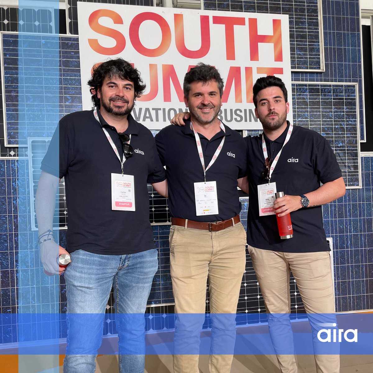 Los 3 co-founders de 🔵aira system participaron en el Evento Pitching &amp; Beers del Demo Stage de #SouthSummit22 organizado por <a href="/DemiumStartups/">Demium</a> 👏🏼

Donde presentamos nuestra startup frente a un gran número de asistentes, realizamos networking y conversaciones muy interesantes📈