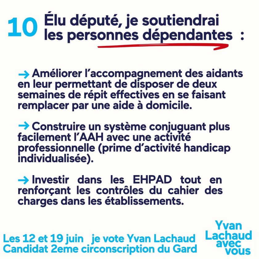 🚨𝗣𝗥𝗢𝗚𝗥𝗔𝗠𝗠𝗘 #𝟵 #𝟭𝟬 Dernier jour de campagne avant le 1er tour ce dimanche 12 juin. 
Habitants de la 2eme circonscription du Gard, voici nos 10 priorités pour notre territoire. 
#yvanlachaud2022 #legislatives2022  #avecvous #ensemble #majoritéprésidentielle #circo3002