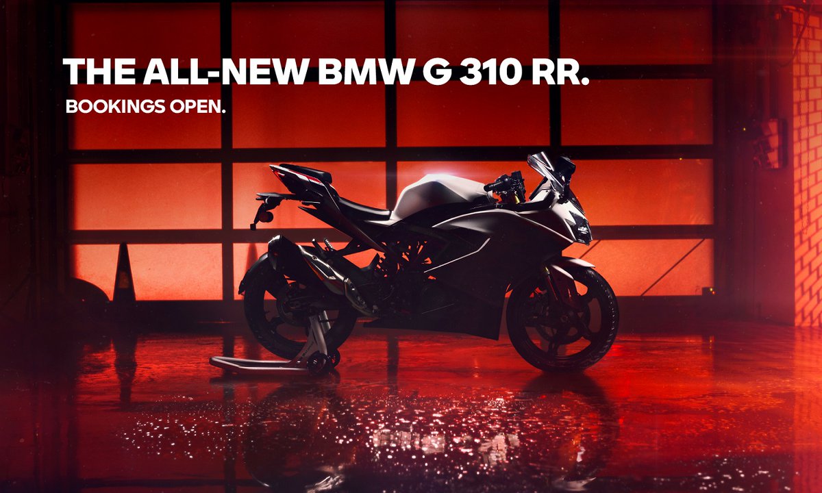 Bikes19C's tweet photo. Pre-Launch bookings open for the all-new BMW G 310 RR @bmwindia 
https://t.co/3aCoQSyBXJ
#BMW https://t.co/PvxaNpix9Y